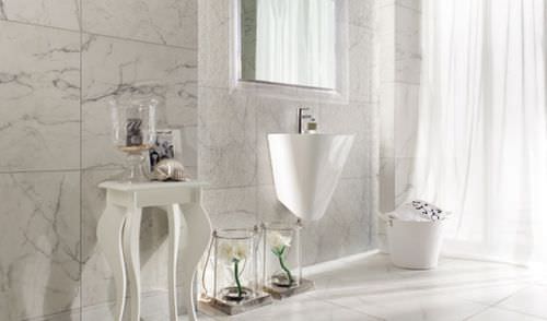 Keramikfliesen - CARRARA - TUBADZIN - matt / für den Innenraum / für Badezimmer