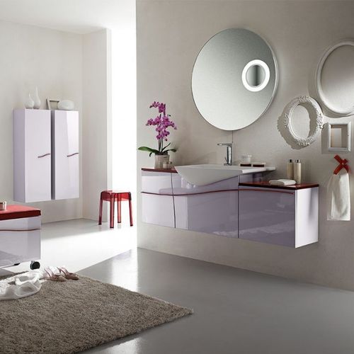 Wandhängender Waschtisch-Unterschrank - LIPSI P35 - TULLI ZUCCARI - Holz / modern / ohne Tür