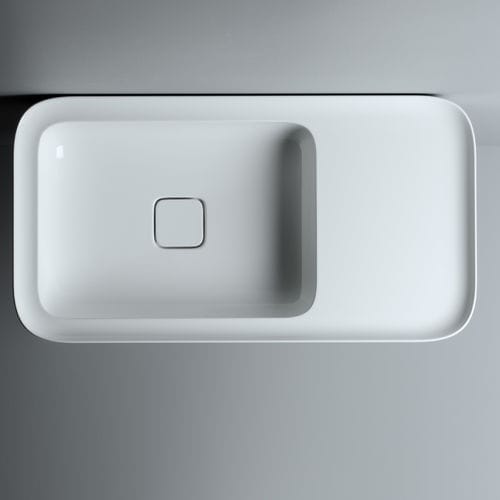 Aufsatzwaschbecken - CAMEO 75X40 H14 PIANO 26 - VALDAMA - Keramik / rechteckig / modern