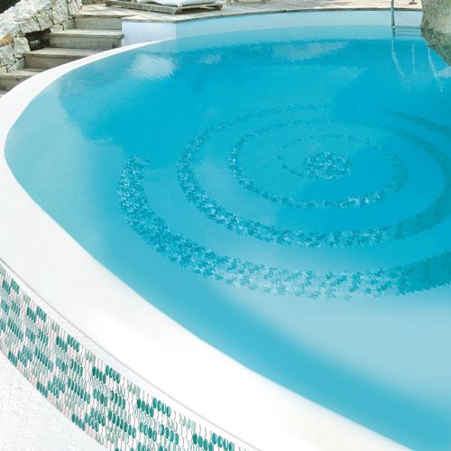 Glasmosaikfliese - SCULPTURAE : OVALI - VETROVIVO - Relief / glatt / für Pool