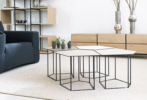 Moderner Couchtisch - PENTA - Odesi. Dutch Design Online - Porzellan / Stahl / modular