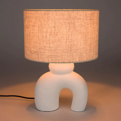 Tischlampe - Bibi - Zuiver - Leinen / Keramik / modern