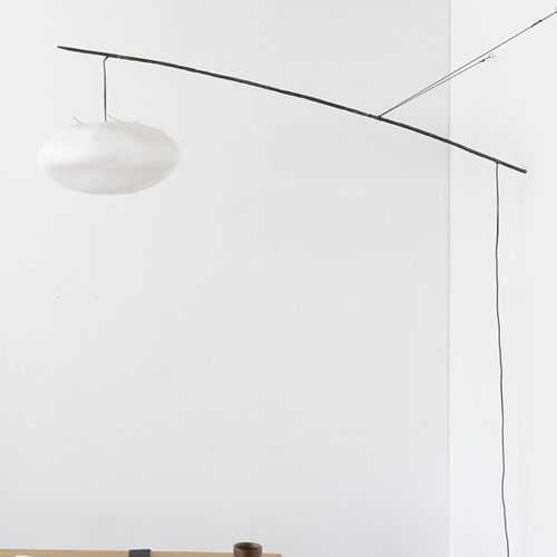 Moderne Wandleuchte - NUAGE PERCHÉ À UNE BRANCHE - CÉLINE WRIGHT  - für den Innenraum / Japanpapier / regelbar