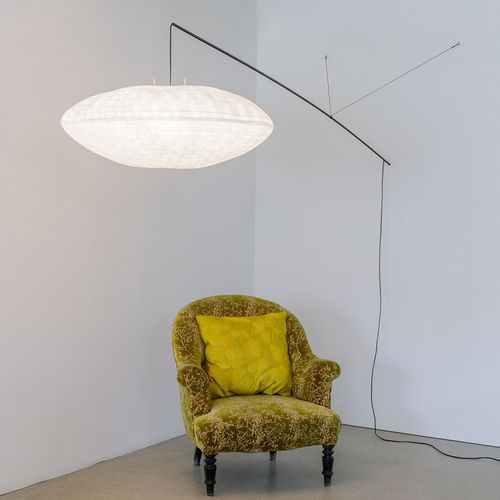Moderne Wandleuchte - NUAGE PERCHÉ - CÉLINE WRIGHT  - für den Innenraum / Japanpapier / regelbar