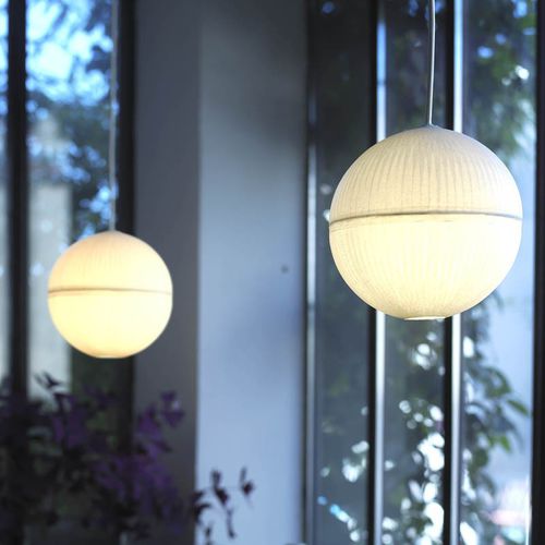 Hängelampe - CRISTAL  - CÉLINE WRIGHT  - Japanpapier / modern / mit Kabel