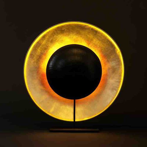 Tischlampe - ÉCLIPSE - CÉLINE WRIGHT  - Stahl / Japanpapier / modern