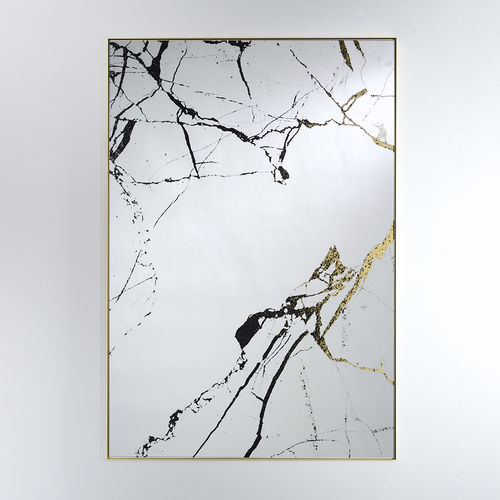 Wandmontierter Spiegel - MARBLE - DEKNUDT MIRRORS  - für Gewerbegebrauch / modern / rechteckig