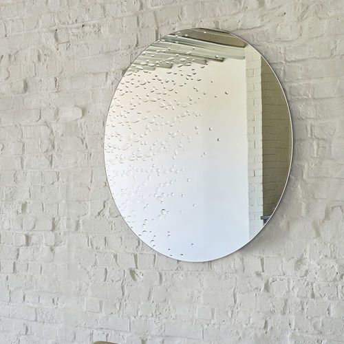 Wandmontierter Spiegel - Matin - DEKNUDT MIRRORS  - modern / rund / silberfarben