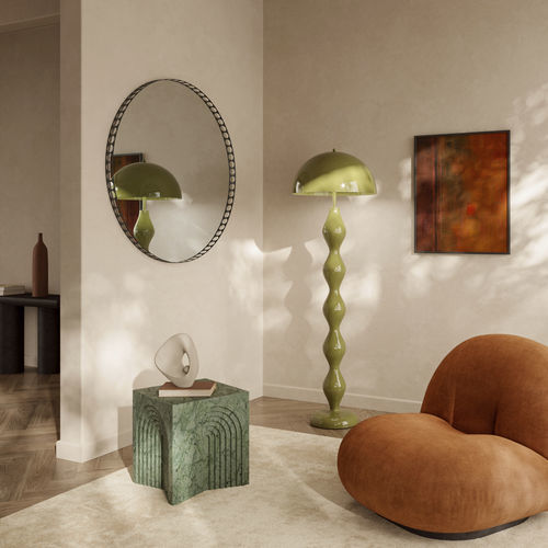 Wandmontierter Spiegel - Reel - DEKNUDT MIRRORS  - für Hotels / für Hotelzimmer / für Restaurants
