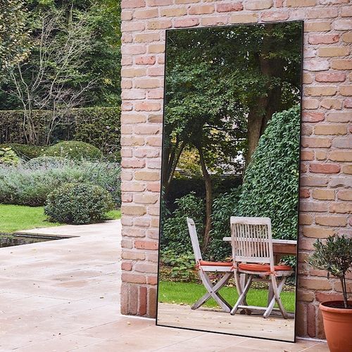 Spiegel für Außenbereich - Lucka Black XL - DEKNUDT MIRRORS  - wandmontiert / Stand / für Hotels
