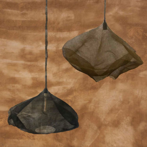 Hängelampe - STELLA - GONG - Maschen / organisches Design / mit Kabel