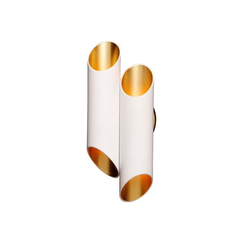 Moderne Wandleuchte - FLUTE SMALL - GONG - für den Innenraum / Aluminium / Messing