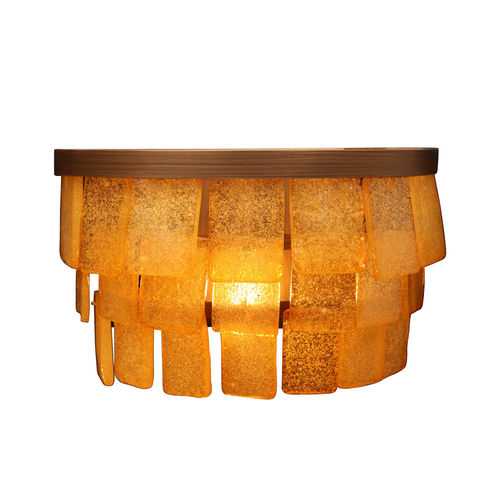 Moderne Wandleuchte - LJ-004 - GONG - für den Innenraum / Glas / Metall