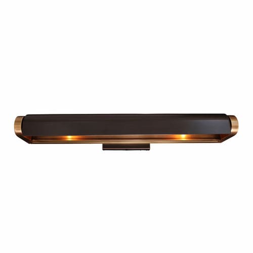 Moderne Wandleuchte - EXTRA LONG - GONG - für den Innenraum / Messing / rechteckig