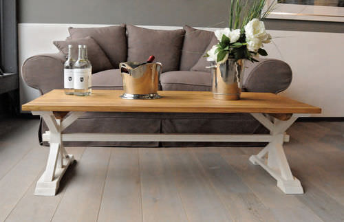 Klassischer Couchtisch - FARMHOUSE - HAZENKAMP FURNITURES BV - Holz / rechteckig / für Privatgebrauch