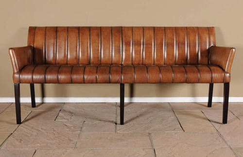 Klassische Bank - CUBE DENVER - HAZENKAMP FURNITURES BV - Leder / mit Rückenlehne