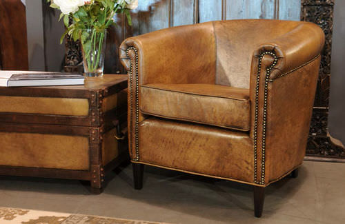 Klassischer Sessel - VIRGINIA - HAZENKAMP FURNITURES BV - Leder