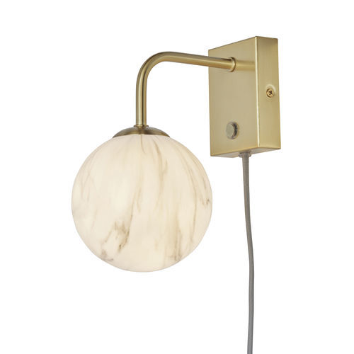 Moderne Wandleuchte - CARRARA/W12/GO  - it's about RoMi - für den Innenraum / Glas / Eisen