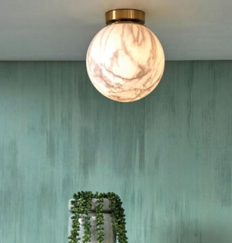 Moderne Deckenleuchte - CARRARA/C28/GO  - it's about RoMi - sphärisch / Eisen / Glas
