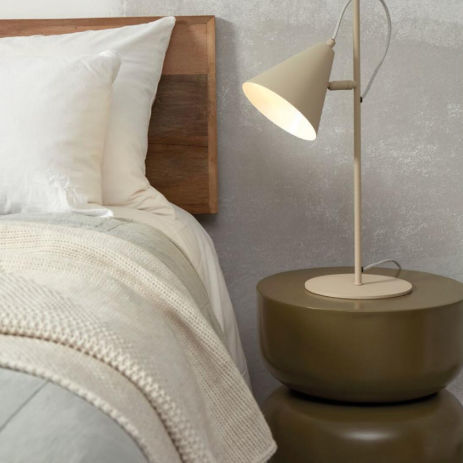 Tischlampe - LISBON/T/S  - it's about RoMi - Eisen / modern / mit Kabel