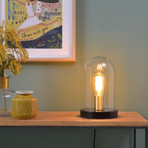Tischlampe - SEATTLE/T/B  - it's about RoMi - Glas / Holz / modern