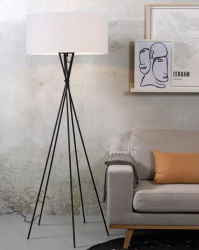 Stehleuchte - LIMA/F/B/6030/W  - it's about RoMi - Eisen / Stoff / modern