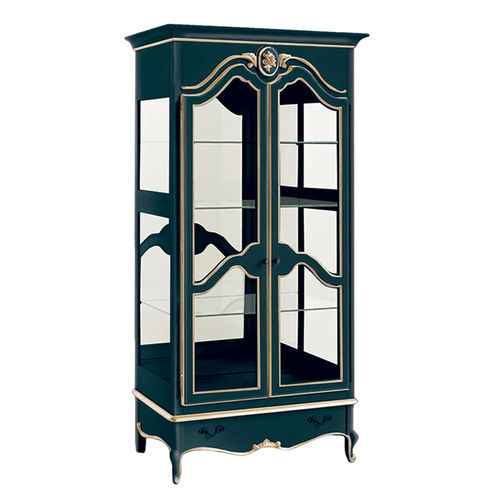 Stil-Vitrine - Glamour - Jetclass - Glas / lackiertes Metall / mit Schubladen