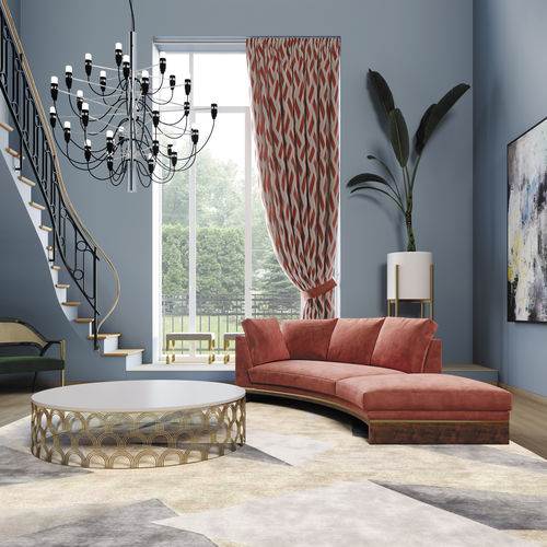 Modulsofa - Da Vinci - Jetclass - halbrund / modern / Stoff