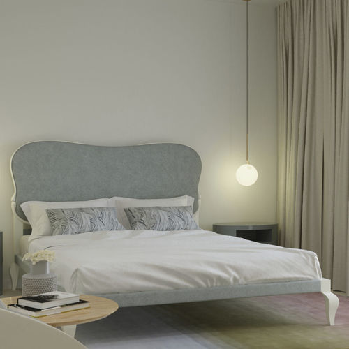 Doppelbett - Deluxe - Jetclass - Vintage / Polster / gepolstertes Kopfteil
