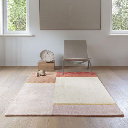 Moderner Teppich - UNITE - LIGNE PURE - Motiv / Viskose / rechteckig