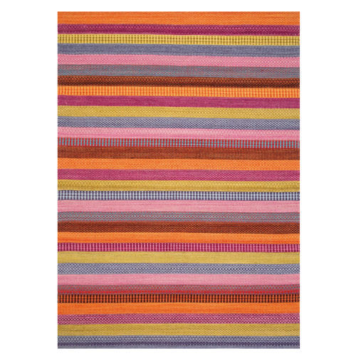 Moderner Teppich - ENJOY - LIGNE PURE - Streifenmuster / Wolle / rechteckig