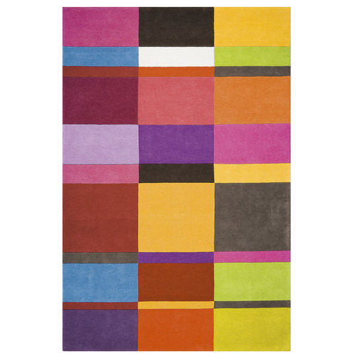Moderner Teppich - PATCH - LIGNE PURE - Motiv / Wolle / rechteckig