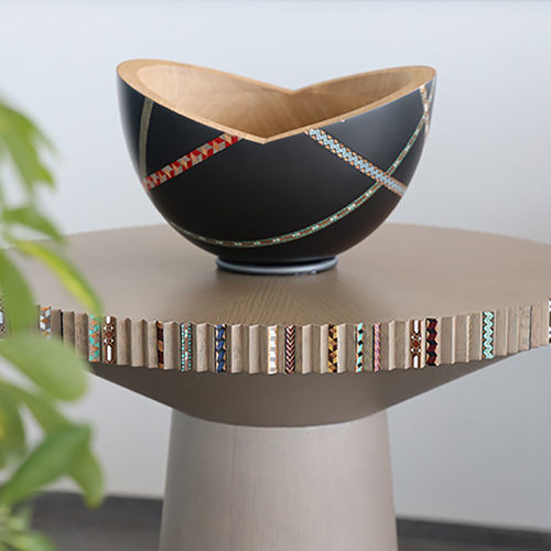 Holz-Tischdekoration - MARQUETRYMANIA - NADA DEBS - modern / handgefertigt