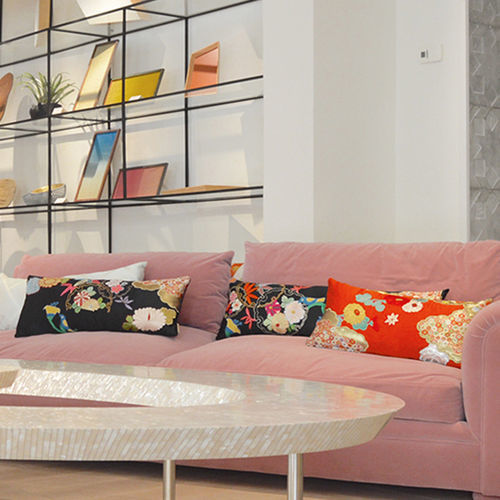 Kissen für Sofas - OBI - NADA DEBS - rechteckig / Blumenmotiv / für Privatgebrauch