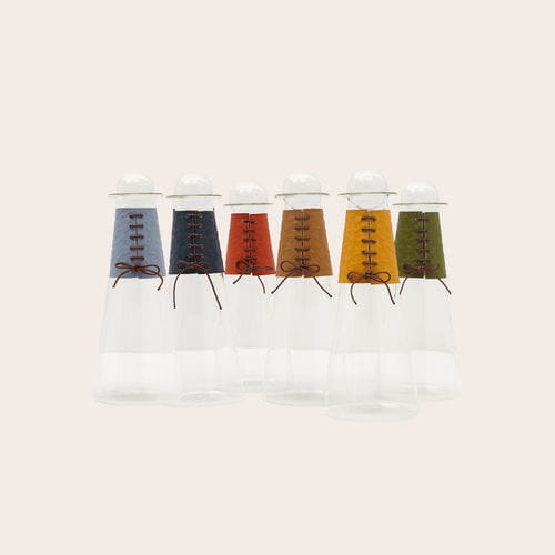 Glaskaraffe - HORIZON - NADA DEBS - Leder