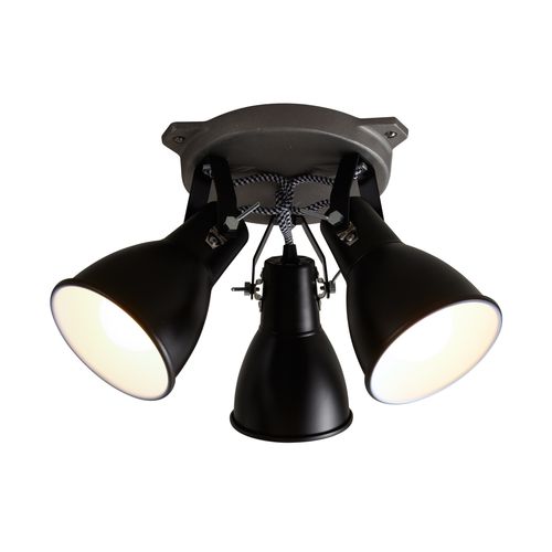 Industriestil-Deckenleuchte - STIRRUP TRIPLE - ORIGINAL BTC - Aluminium / LED / dimmbar
