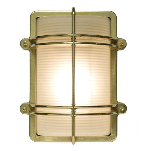 Moderne Wandleuchte - DP7373 - ORIGINAL BTC - für Außenbereich / Milchglas / Messing