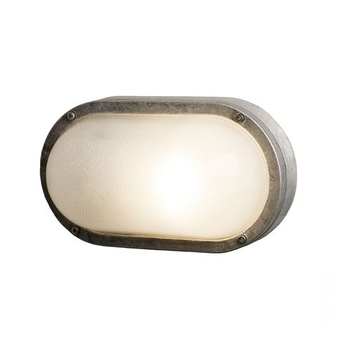 Moderne Wandleuchte - ORIGINAL BTC - für Außenbereich / Milchglas / Aluminium