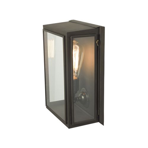 Moderne Wandleuchte - BOX - ORIGINAL BTC - für Außenbereich / Glas / Messing