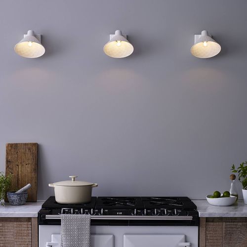 Moderne Wandleuchte - OXFORD 2 : FW595N - ORIGINAL BTC - für den Innenraum / Porzellan / konisch