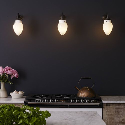 Klassische Wandleuchte - PINE : DP8350/S/BRKT/OP/WE - ORIGINAL BTC - für den Innenraum / Opalglas / Halogen
