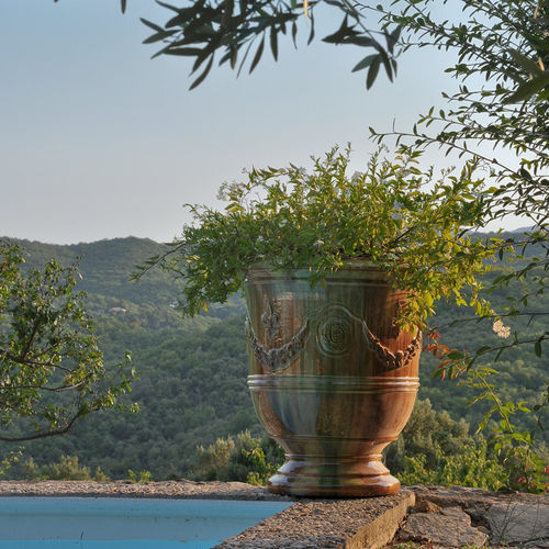 Ton-Pflanzgefäß - PRESTIGE - POTERIE LE CHÊNE VERT - rund