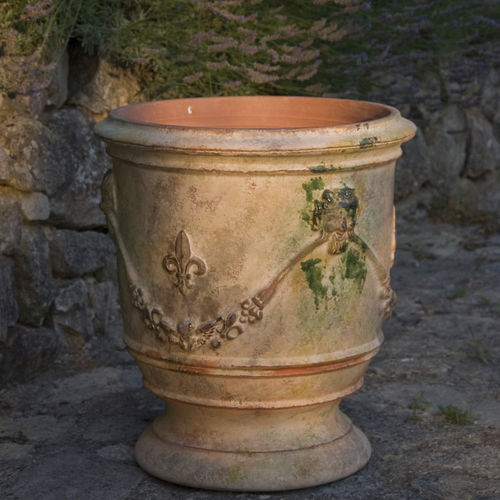 Ton-Pflanzgefäß - XVIITH - POTERIE LE CHÊNE VERT - rund