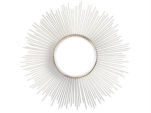Wandmontierter Spiegel - URCHIN - VILLIERS - modern / rund / Metall