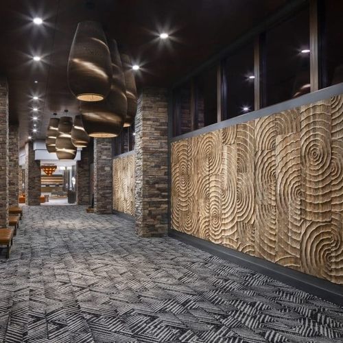 Verkleidungs-Dekorplatte - Current Teak - WONDERWALL STUDIOS - wandmontiert / für Innenausbau / aus recyceltem Teakholz