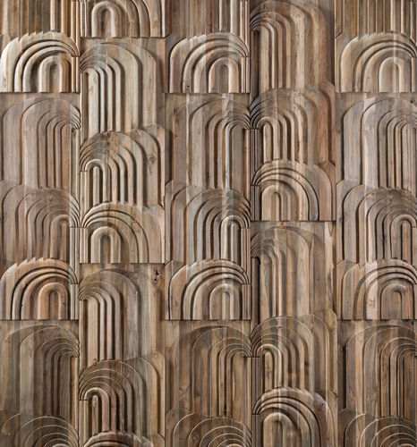 Dekorplatte für Wand - SILVER TEAK - WONDERWALL STUDIOS - Verkleidung / für Innenausbau / aus recyceltem Teakholz