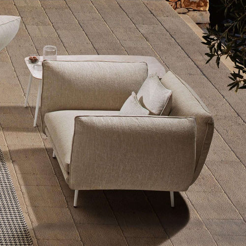 Moderner Sessel - PIUMA - Myyour - Stoff / Aluminium / recycelbar