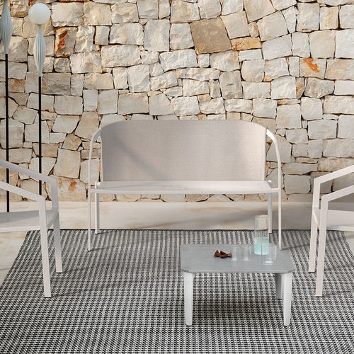 Modernes Sofa - PUSH LOUNGE - Myyour - für Außenbereich / Stoff / grau