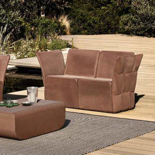 Modernes Sofa - CHICO - Myyour - für Außenbereich / Samt / mit Armlehnen