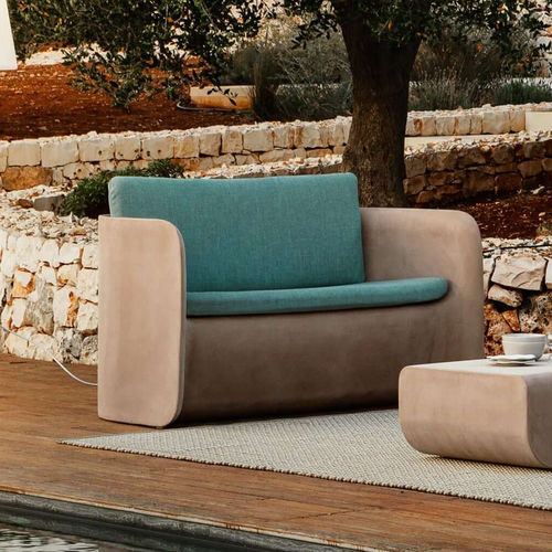 Modernes Sofa - NOVA - Myyour - für Außenbereich / Stoff / mit abnehmbarem Kissen